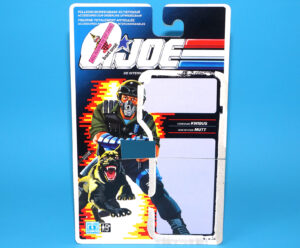 1991 GI JOE NIGHT FORCE MUTT & JUNKYARD UK EURO CARDBACK UNCUT FILE CARD FILECARD NL FR BENELUX HASBRO