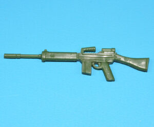 1987 GI JOE COMANDOS EM ACAO FUMACA 1984 RIPCORD v1 ORIGINAL SPARE PART RIFLE GUN ESTRELA BRAZIL