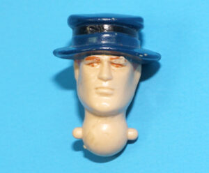 1989 GI JOE NIGHT FORCE MUSKRAT v2 ORIGINAL SPARE PART HEAD HASBRO