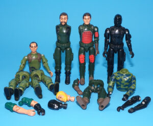 GI JOE COMANDOS EM ACAO ACTION FIGURE BODY PARTS JOB LOT SPARES REPAIR 1984-86 ESTRELA BRAZIL