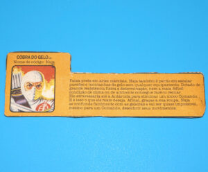 1987 GI JOE COMANDOS EM ACAO NAJA 1984 STORM SHADOW v1 FILE CARD ESTRELA BRAZIL