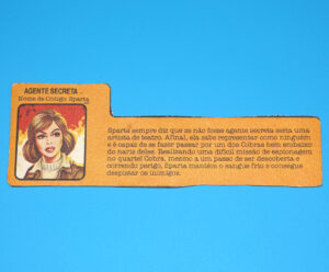 1986 GI JOE COMANDOS EM ACAO SPARTA 1983 COVER GIRL v1 FILE CARD ESTRELA BRAZIL
