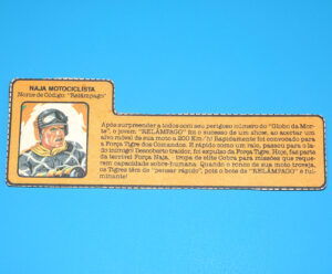 1989 GI JOE COMANDOS EM ACAO FORCA NAJA RELAMPAGO FILE CARD ESTRELA BRAZIL