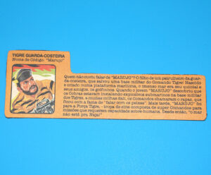 1989 GI JOE COMANDOS EM ACAO FORCA TIGRE MARUJO SHIPWRECK FILE CARD ESTRELA BRAZIL