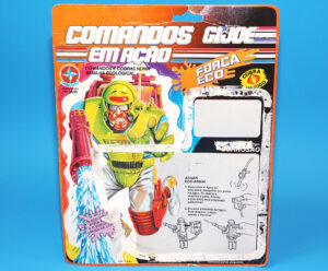 1993 GI JOE COMANDOS EM ACAO FORCA ECO CORROSAO DEE-JAY FULL CARDBACK UNCUT FILE CARD ESTRELA BRAZIL