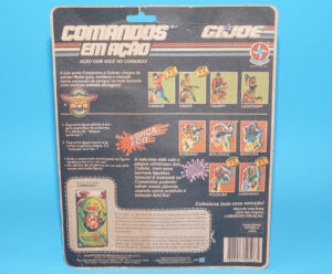 1993 GI JOE COMANDOS EM ACAO FORCA ECO CORROSAO DEE-JAY FULL CARDBACK UNCUT FILE CARD ESTRELA BRAZIL