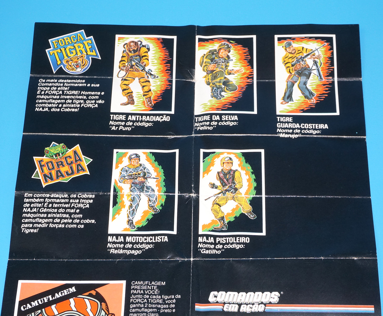 1989 GI JOE COMANDOS EM ACÃO TOY CATALOG KATALOG FOLDOUT ESTRELA BRAZIL - Image 4