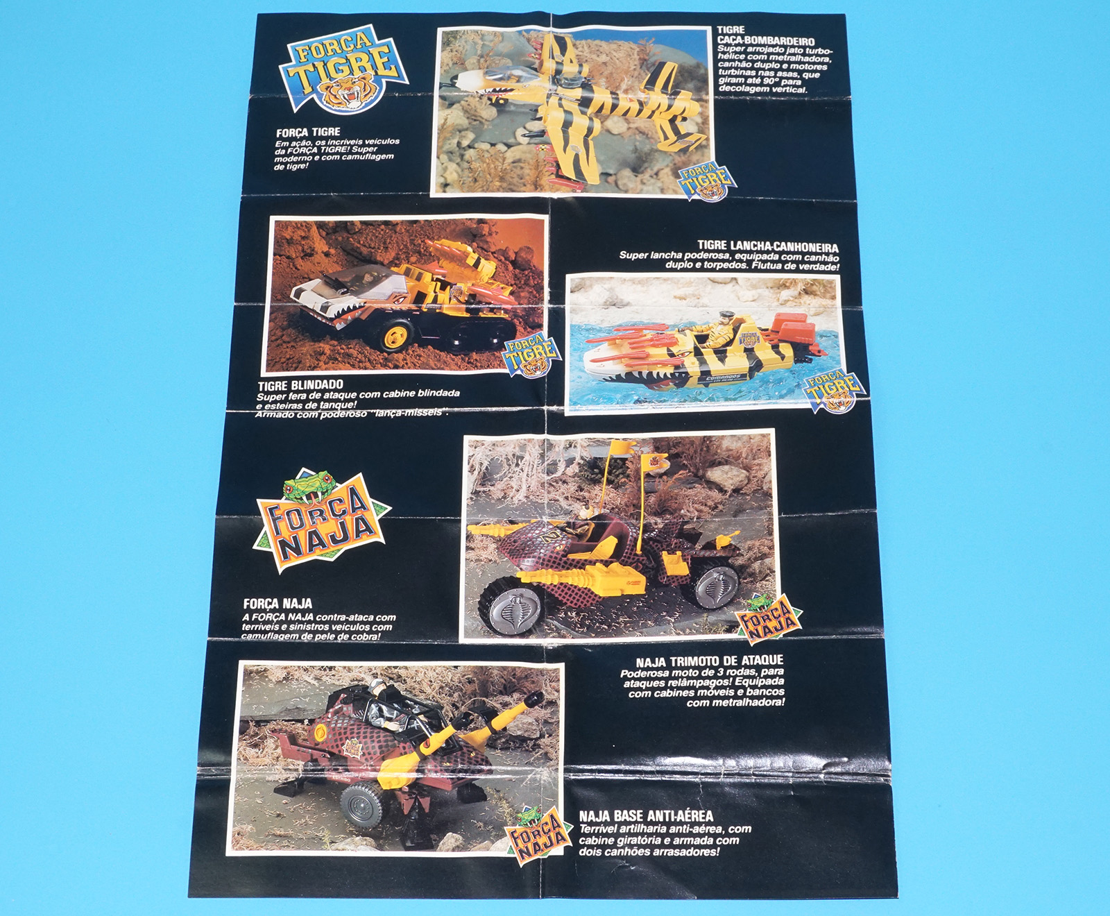 1989 GI JOE COMANDOS EM ACÃO TOY CATALOG KATALOG FOLDOUT ESTRELA BRAZIL - Image 6