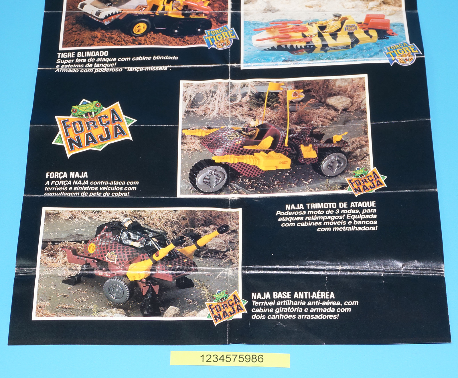 1989 GI JOE COMANDOS EM ACÃO TOY CATALOG KATALOG FOLDOUT ESTRELA BRAZIL - Image 8