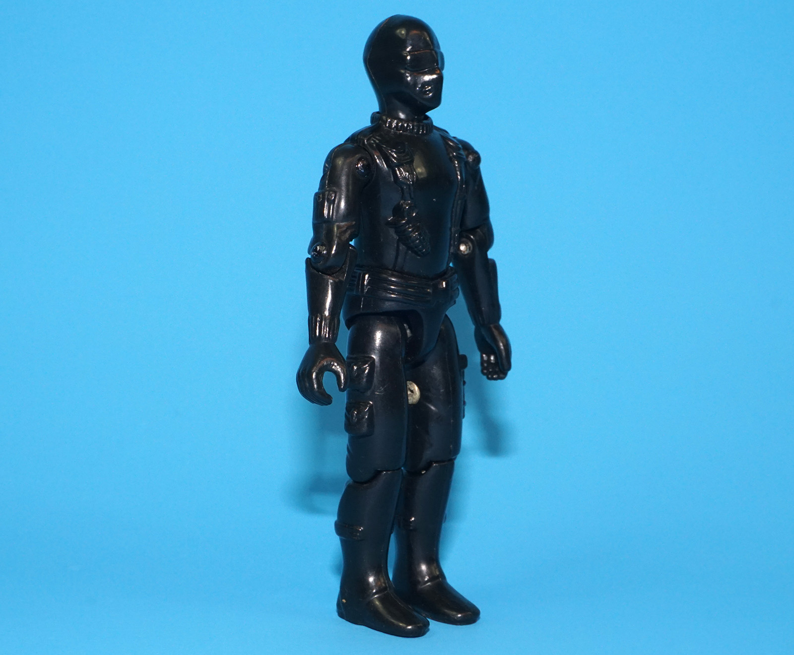 1984 GI JOE COMANDOS EM ACAO O INVASOR 1982 SNAKE EYES v1 C8+ ESTRELA BRAZIL - Image 3