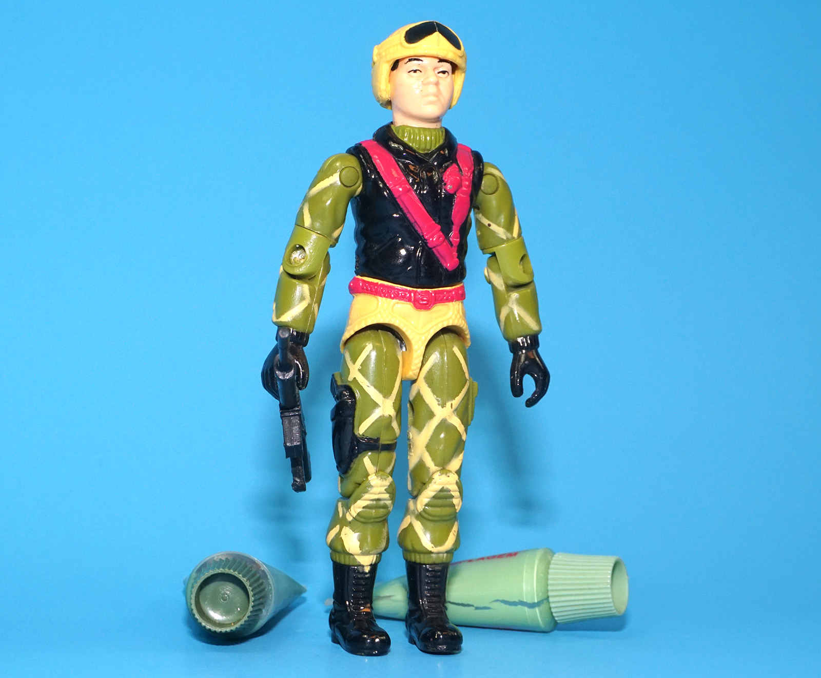 1989 GI JOE COMANDOS EM ACAO FORCA NAJA GATILHO 100% COMPLETE C9+ PYTHON AIRBORNE ESTRELA BRAZIL - Image 3
