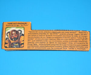 1989 GI JOE COMANDOS EM ACAO FORCA TIGRE AR PURO AIRTIGHT FILE CARD ESTRELA BRAZIL