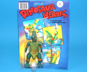 DINOSAUR HEROES ACTION FIGURE MOC MOSC SEALED CARD 1990 CHINA BOOTLEG DINOSAUCERS DINO WARRIORS