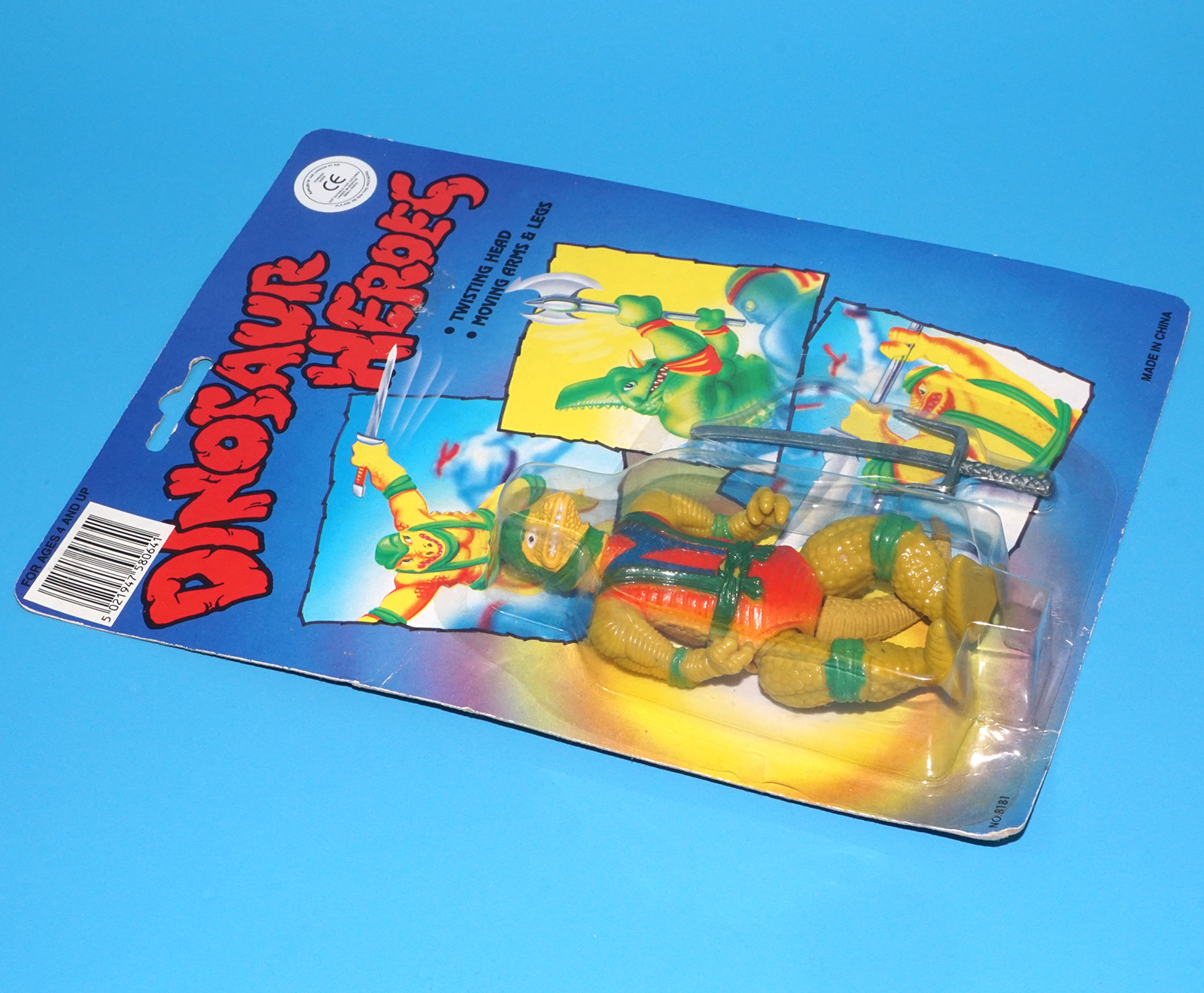 DINOSAUR HEROES ACTION FIGURE MOC MOSC SEALED CARD 1990 CHINA BOOTLEG DINOSAUCERS DINO WARRIORS - Image 5