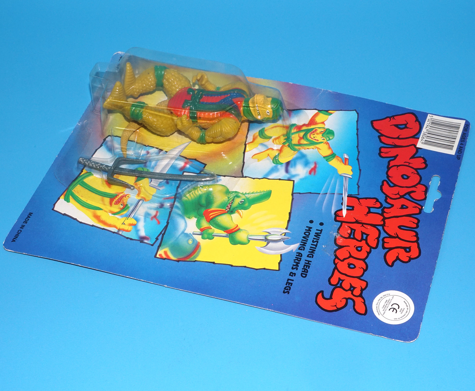 DINOSAUR HEROES ACTION FIGURE MOC MOSC SEALED CARD 1990 CHINA BOOTLEG DINOSAUCERS DINO WARRIORS - Image 7
