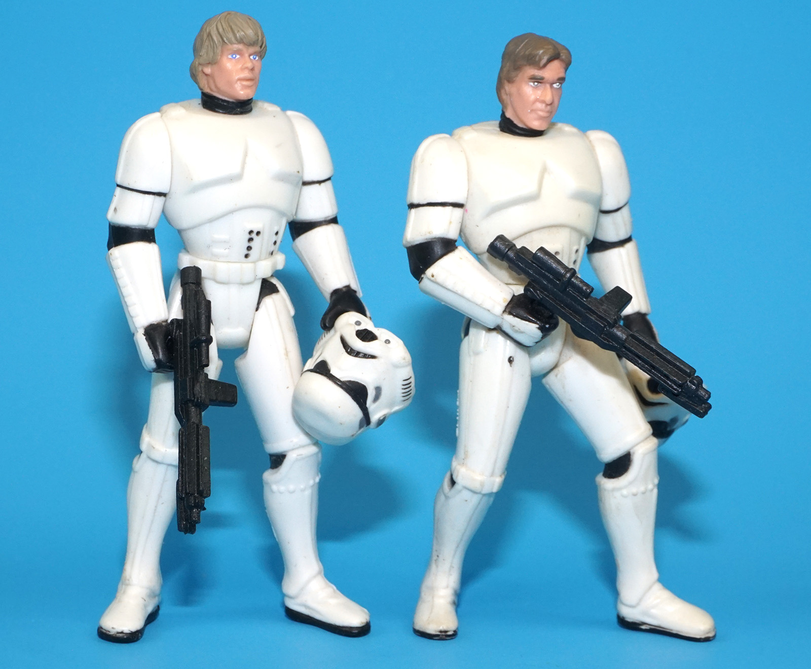 STAR WARS POTF2 HAN SOLO & LUKE SKYWALKER STORMTROOPER DISGUISE 100% COMPLETE 1995 KENNER - Image 2