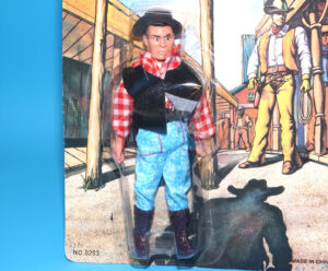 WESTERN HEROES FULLY POSABLE ACTION FIGURE MOC MOSC 1990 CHINA BOOTLEG MOTU KO