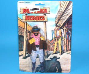 WESTERN HEROES FULLY POSABLE ACTION FIGURE MOC MOSC 1990 CHINA BOOTLEG MOTU KO