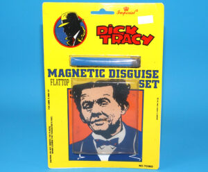 DICK TRACY MAGNETIC DISGUISE SET FLATTOP MOC MOSC SEALED CARD 1990 IMPERIAL