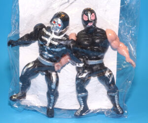 MOTU KO HEROES DE LA LUCHA LIBRE SKELETOR & LUCHADOR MOC MOSC SEALED CARD 1990 MEXICAN BOOTLEG MEXICO