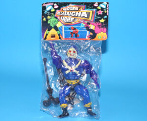 MOTU KO HEROES DE LA LUCHA LIBRE SKELETOR MOC MOSC SEALED CARD 1990 MEXICAN BOOTLEG MEXICO