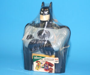 BATMAN ANIMATED SERIES BTAS CANDY CONTAINER SEALED UNUSED 1997 WHITMAN’S SOLID MILK PROMO