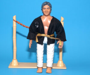 KARATE KID SATO WITH BREAK-AWAY CHAIN NEAR COMPLETE 1986 REMCO WORKS!