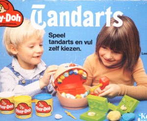 PLAY-DOH DOCTOR DRILL’N FILL DENTIST TOY SET DUTCH TANDARTS BOX 1978 CLIPPER KENNER