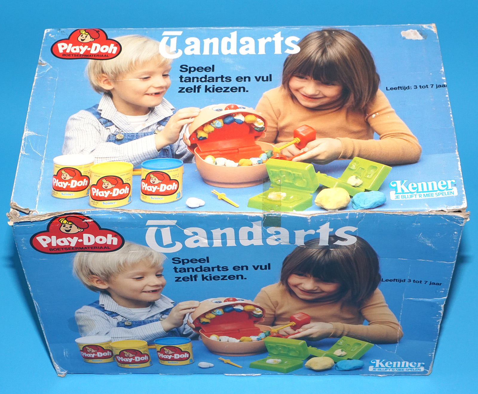 PLAY-DOH DOCTOR DRILL'N FILL DENTIST TOY SET DUTCH TANDARTS BOX 1978 CLIPPER KENNER - Image 6