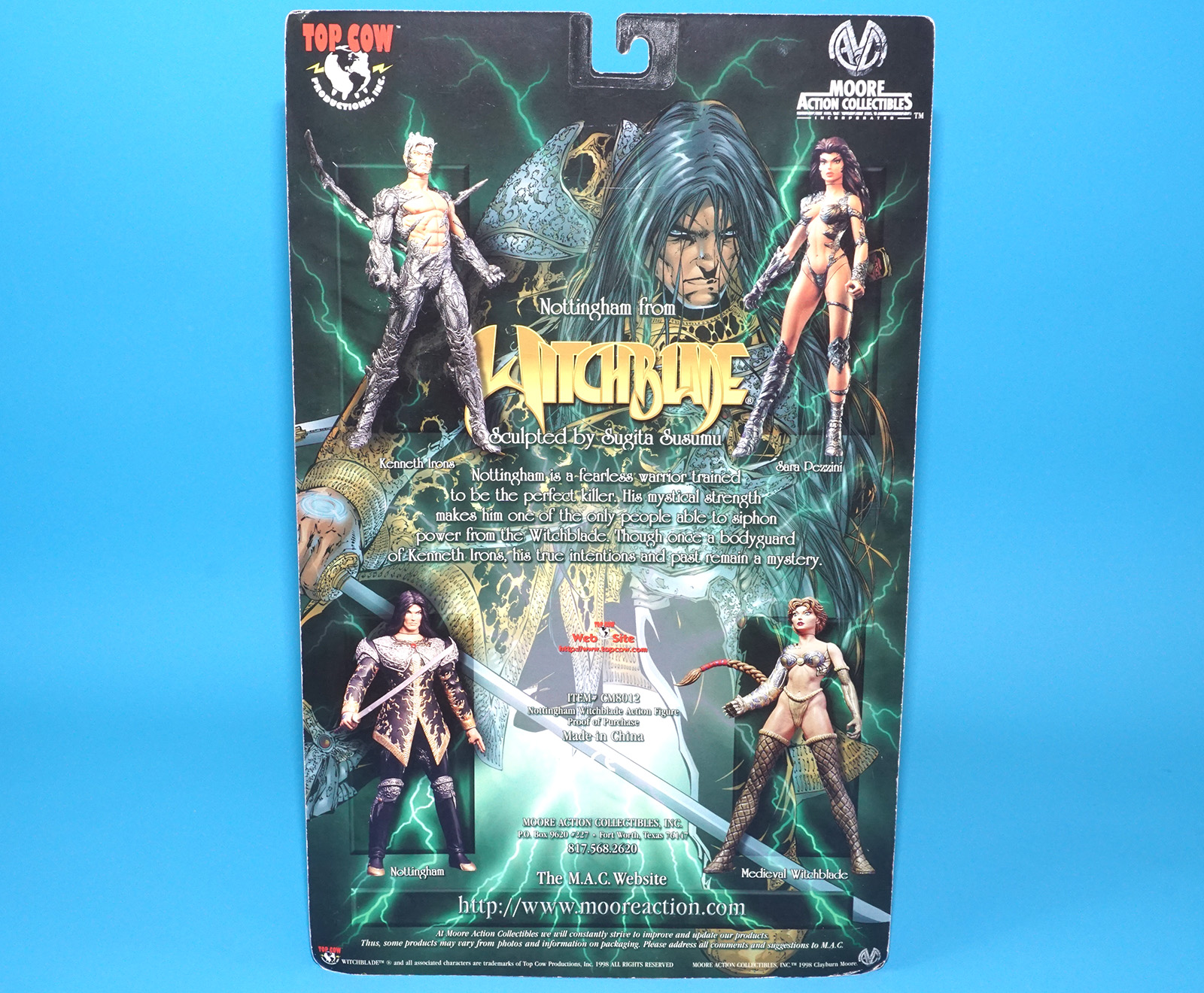 WITCHBLADE NOTTINGHAM ACTION FIGURE MOC MOSC US CARD 1998 TOP COW - Image 7