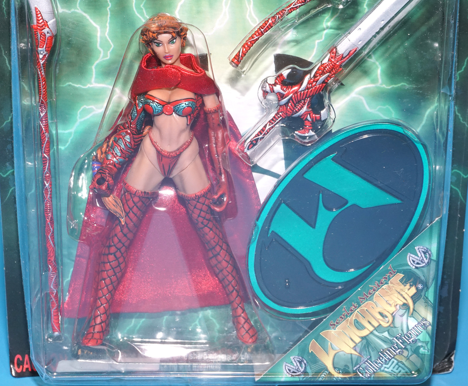 WITCHBLADE MEDIEVAL WITCHBLADE ACTION FIGURE MOC MOSC US CARD 1998 TOP COW - Image 2