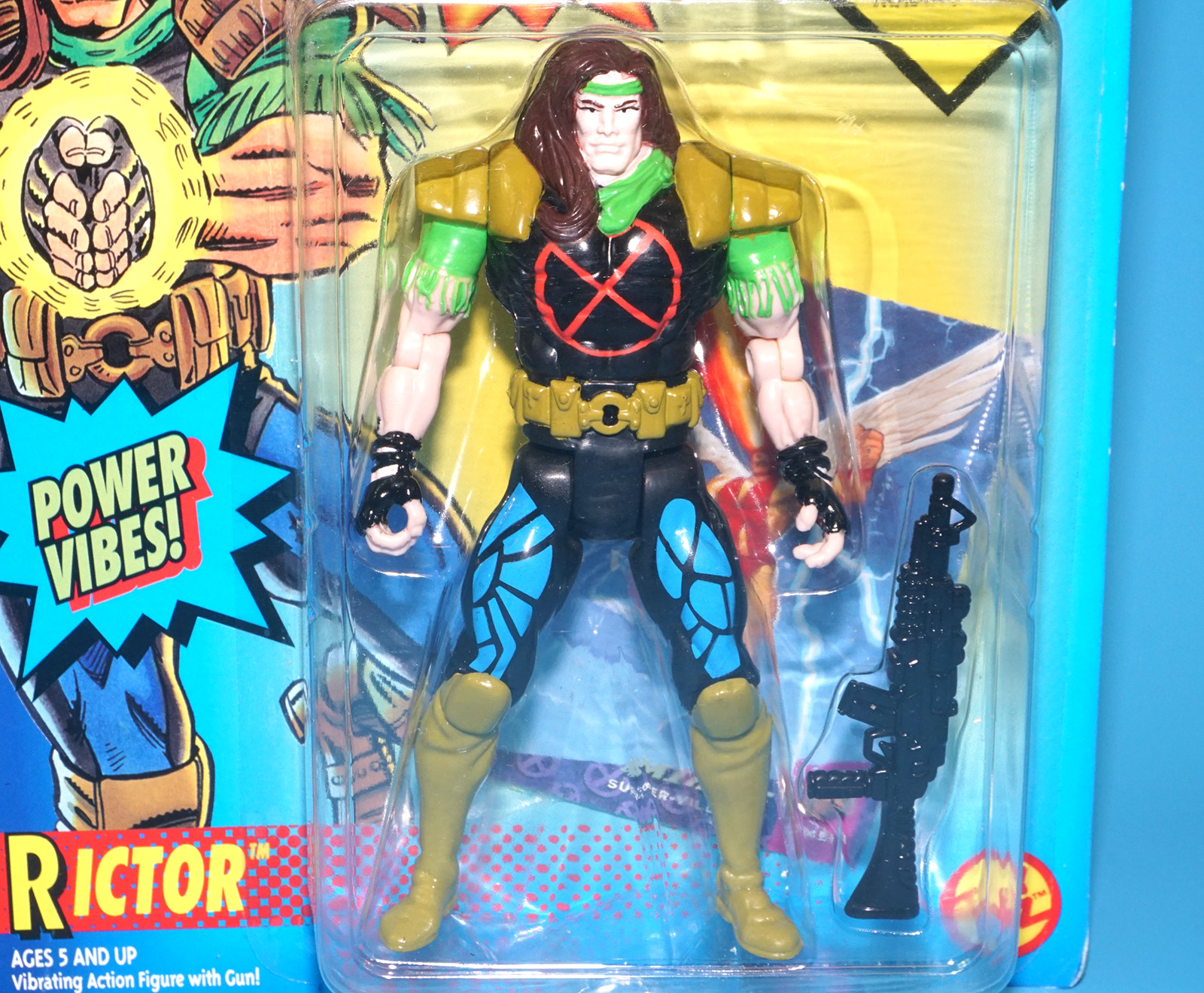 MARVEL X-MEN THE UNCANNY X-FORCE RICTOR MOC MOSC 1994 TOY BIZ - Image 2