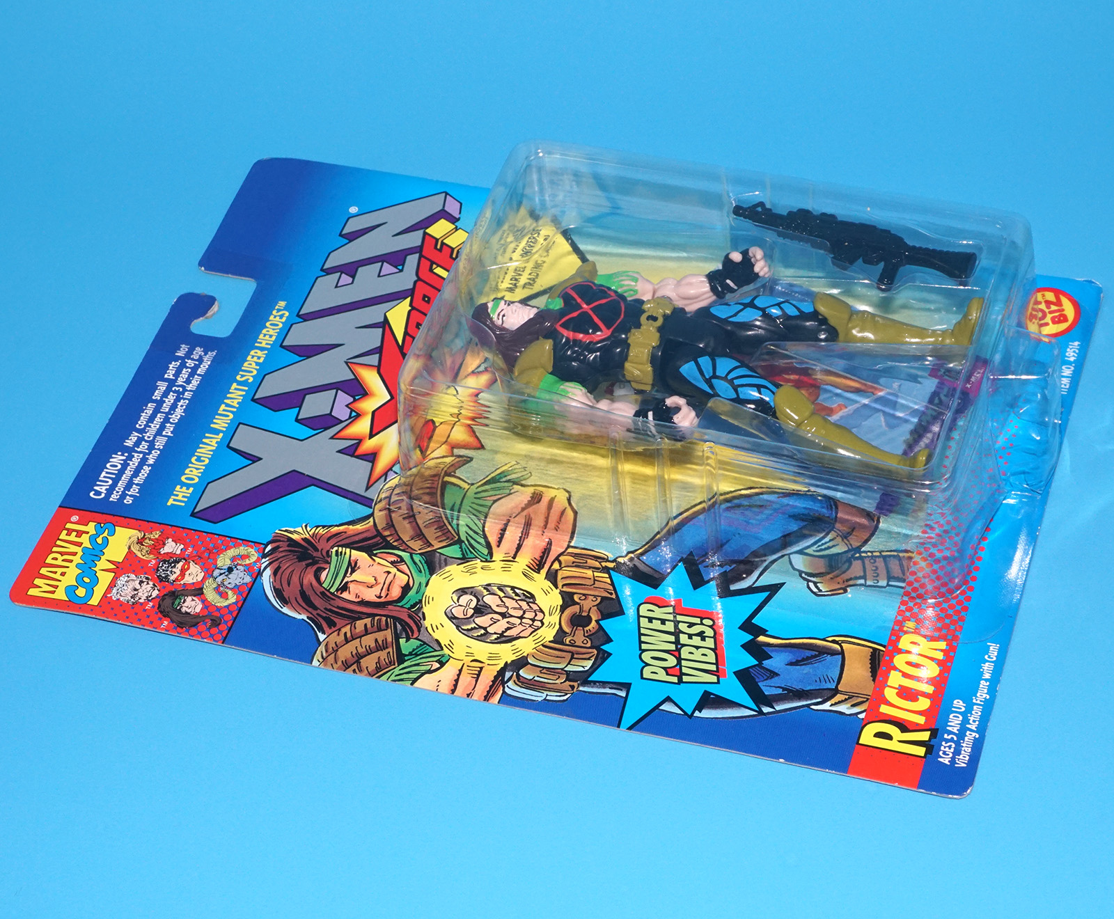 MARVEL X-MEN THE UNCANNY X-FORCE RICTOR MOC MOSC 1994 TOY BIZ - Image 3