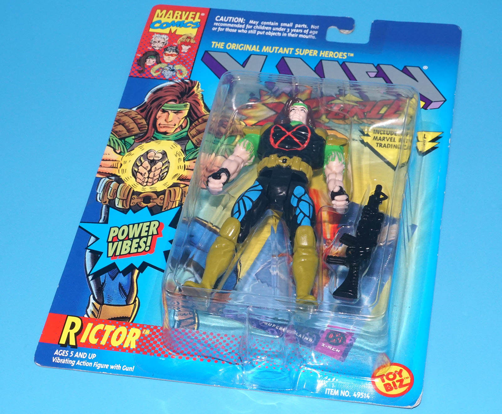 MARVEL X-MEN THE UNCANNY X-FORCE RICTOR MOC MOSC 1994 TOY BIZ - Image 6