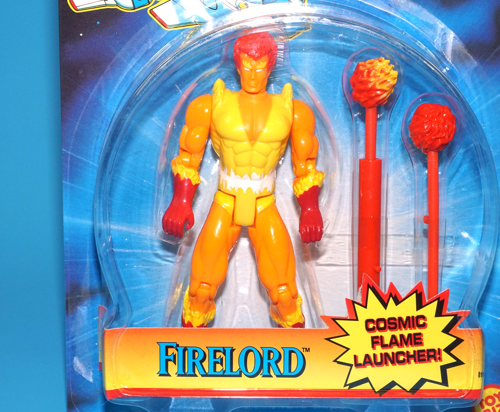 MARVEL COMICS SUPER HEROES FANTASTIC FOUR FIRELORD MOC MOSC 1995 TOY BIZ - Image 2