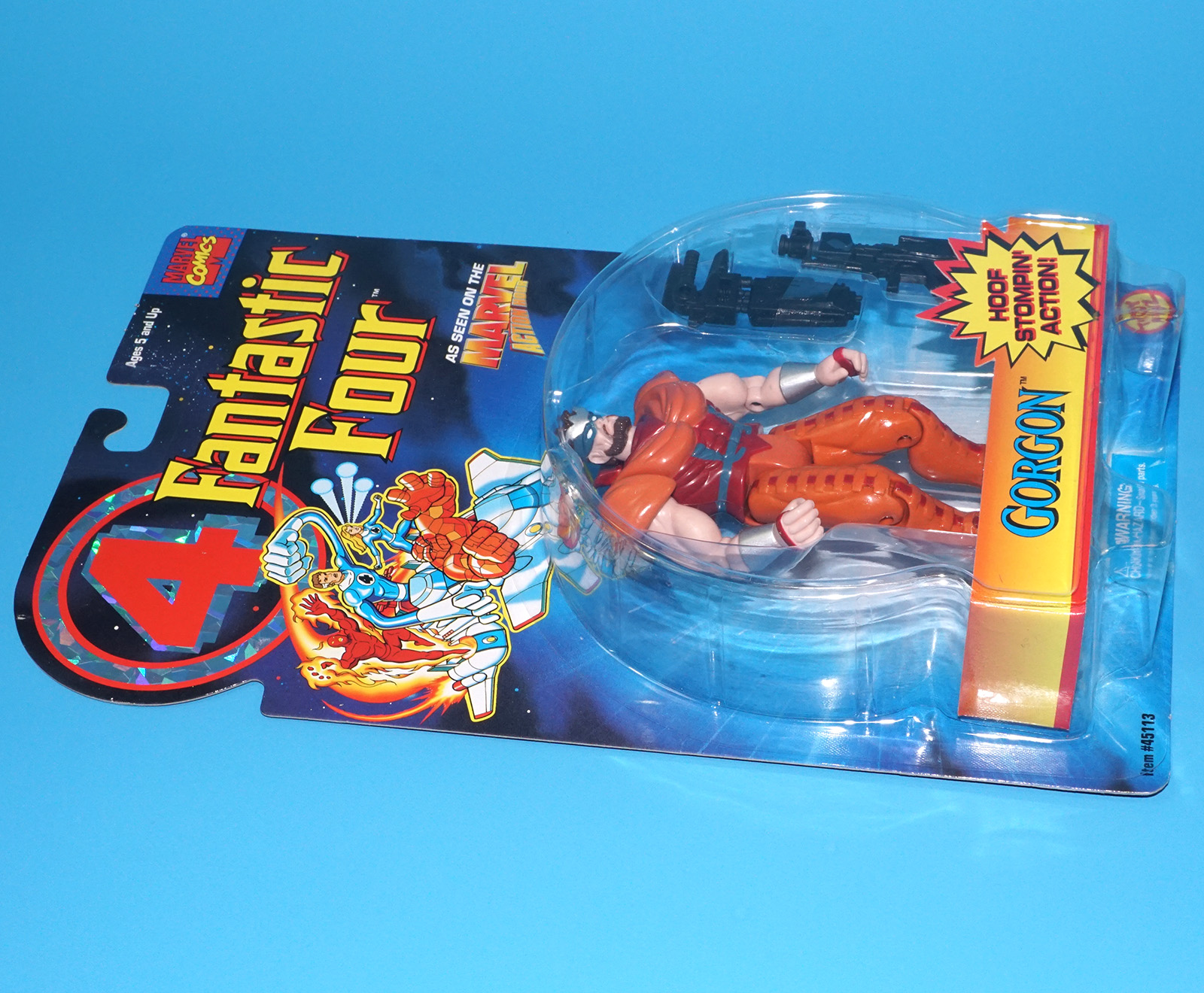 MARVEL COMICS SUPER HEROES FANTASTIC FOUR GORGON MOC MOSC 1995 TOY BIZ - Image 3