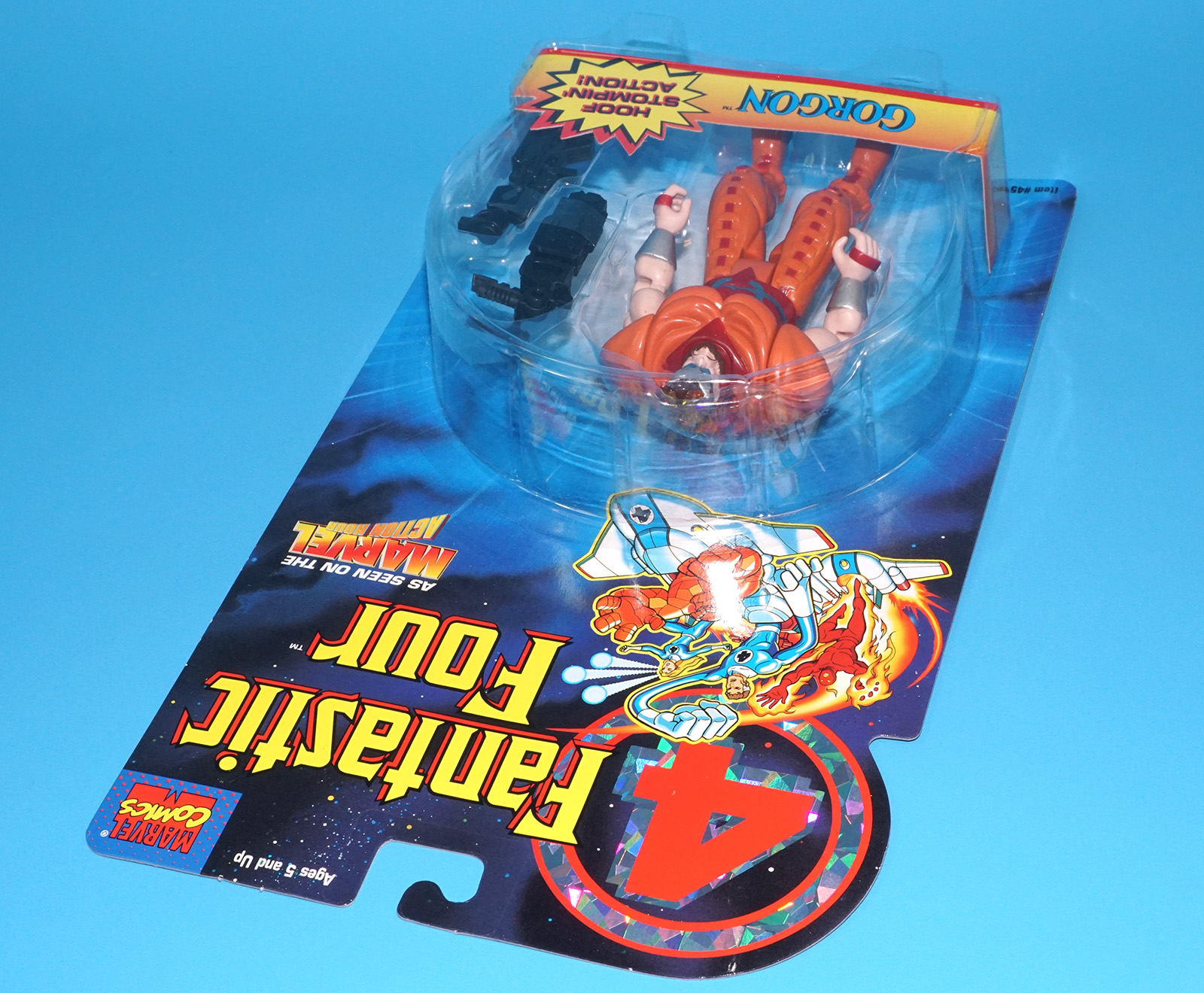 MARVEL COMICS SUPER HEROES FANTASTIC FOUR GORGON MOC MOSC 1995 TOY BIZ - Image 4