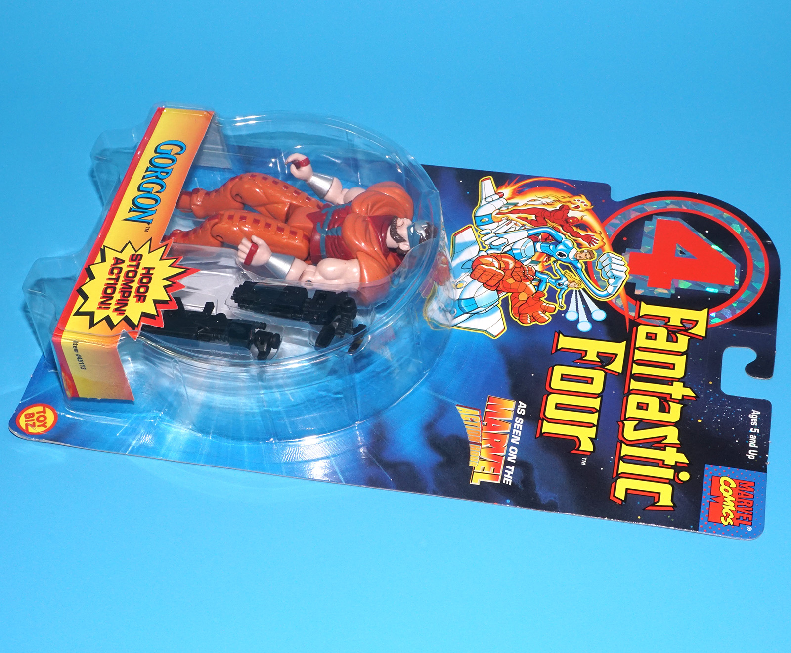 MARVEL COMICS SUPER HEROES FANTASTIC FOUR GORGON MOC MOSC 1995 TOY BIZ - Image 5
