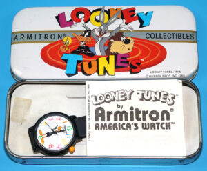 LOONEY TUNES AMERICA’S WATCH WRISTWATCH DAFFY DUCK 1989 ARMITRON COLLECTIBLES