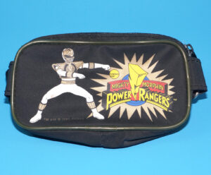 MMPR MIGHTY MORPHIN POWER RANGERS WHITE RANGER FANNY PACK 1995 BANDAI SABAN