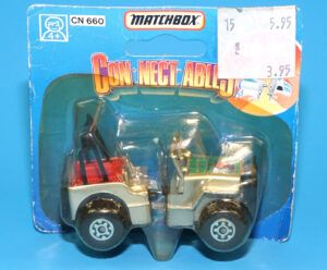 MATCHBOX CONNECTABLES JEEP MOC MSC EURO CARD 1988 MBX MINIATURES