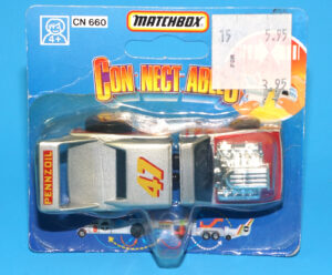 MATCHBOX CONNECTABLES DRAGSTER MUSCLE CAR MOC MOSC EURO CARD 1988 MBX MINIATURES