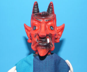 PUNCH & JUDY VINTAGE HAND PUPPET DEMON DEVIL SATAN 1970s GERMANY RUBBER SOFT VINYL HEAD