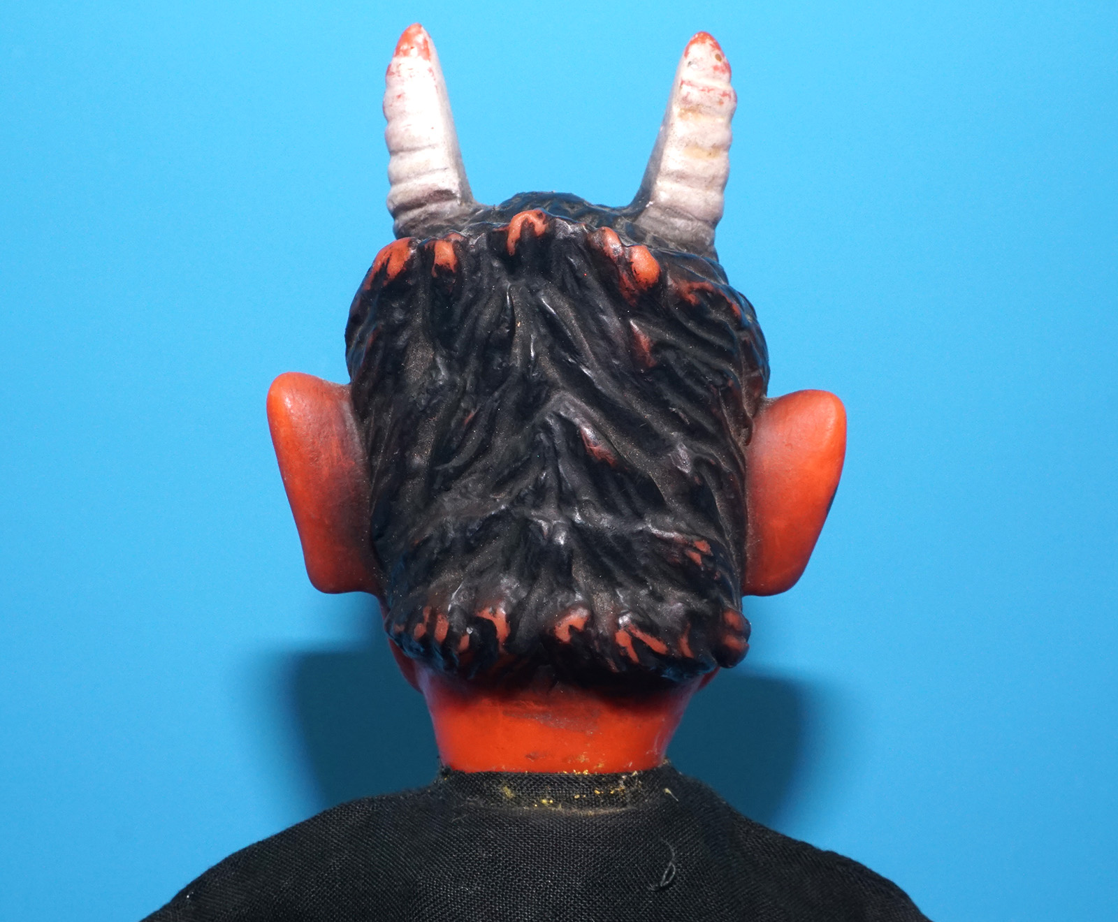 PUNCH & JUDY VINTAGE HAND PUPPET DEMON DEVIL SATAN 1970s GERMANY RUBBER SOFT VINYL HEAD - Image 6