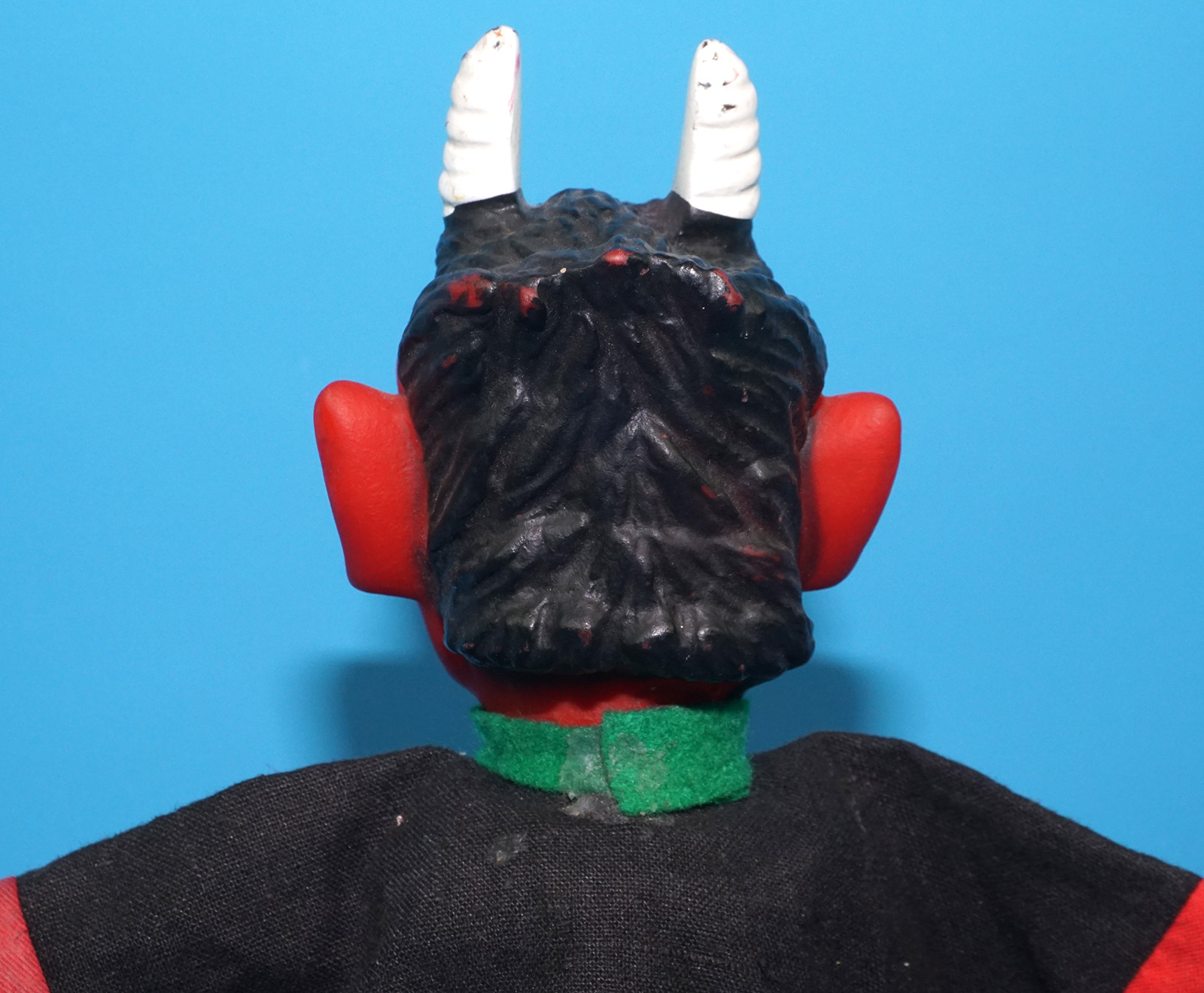 PUNCH & JUDY VINTAGE HAND PUPPET DEMON DEVIL SATAN 1970s GERMANY RUBBER SOFT VINYL HEAD - Image 6