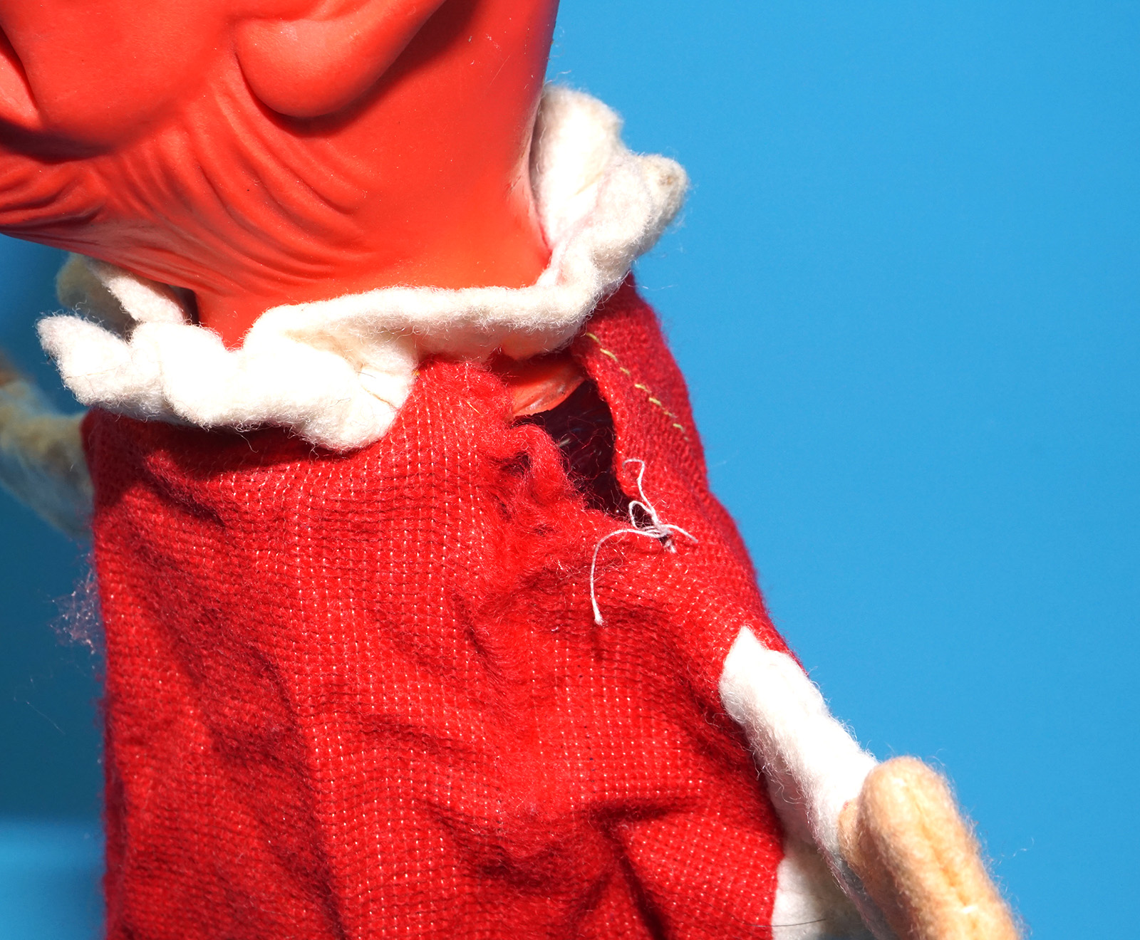 PUNCH & JUDY VINTAGE HAND PUPPET DEMON DEVIL SATAN 1970s GERMANY RUBBER SOFT VINYL HEAD - Image 6