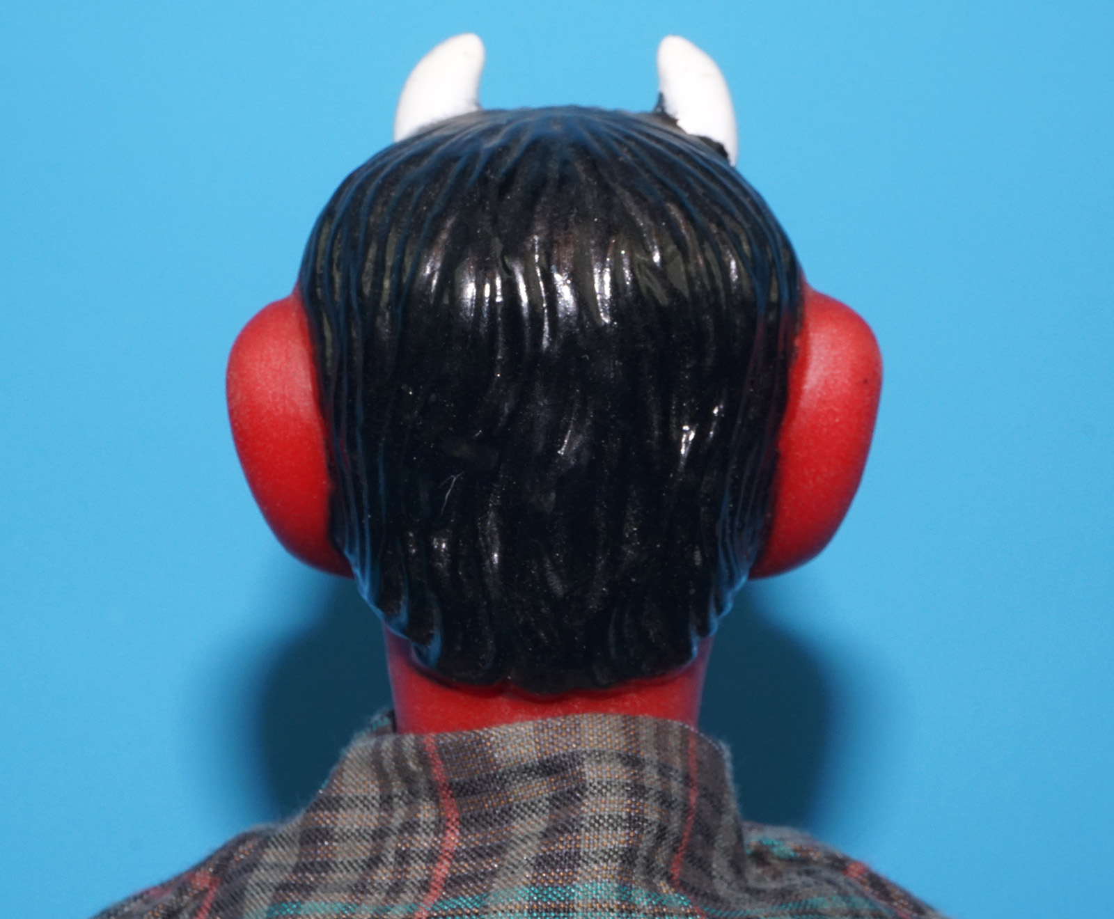 PUNCH & JUDY VINTAGE HAND PUPPET DEMON DEVIL SATAN 1970s GERMANY RUBBER SOFT VINYL HEAD - Image 6