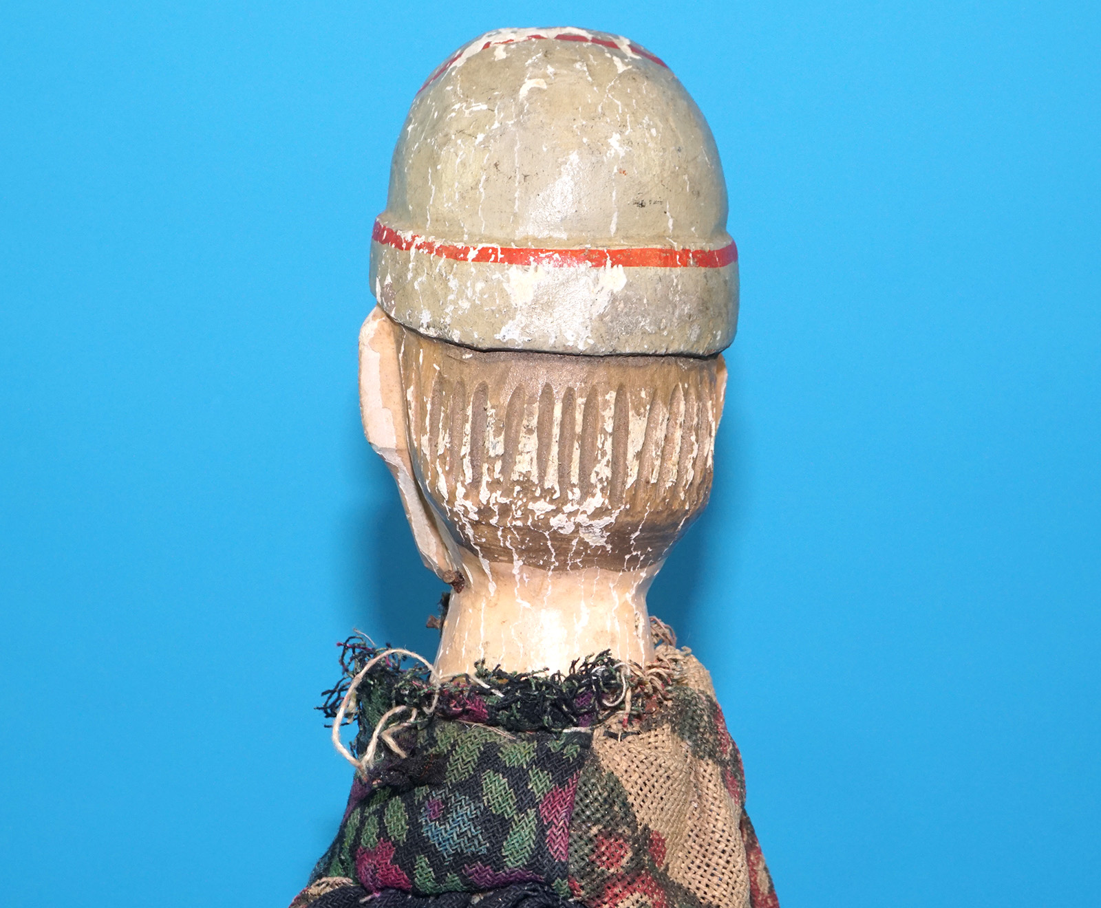 PUNCH & JUDY ANTIQUE HAND PUPPET MR PUNCH KASPER 1900s GERMANY SWISS WOOD PLASTER HEAD - Image 8
