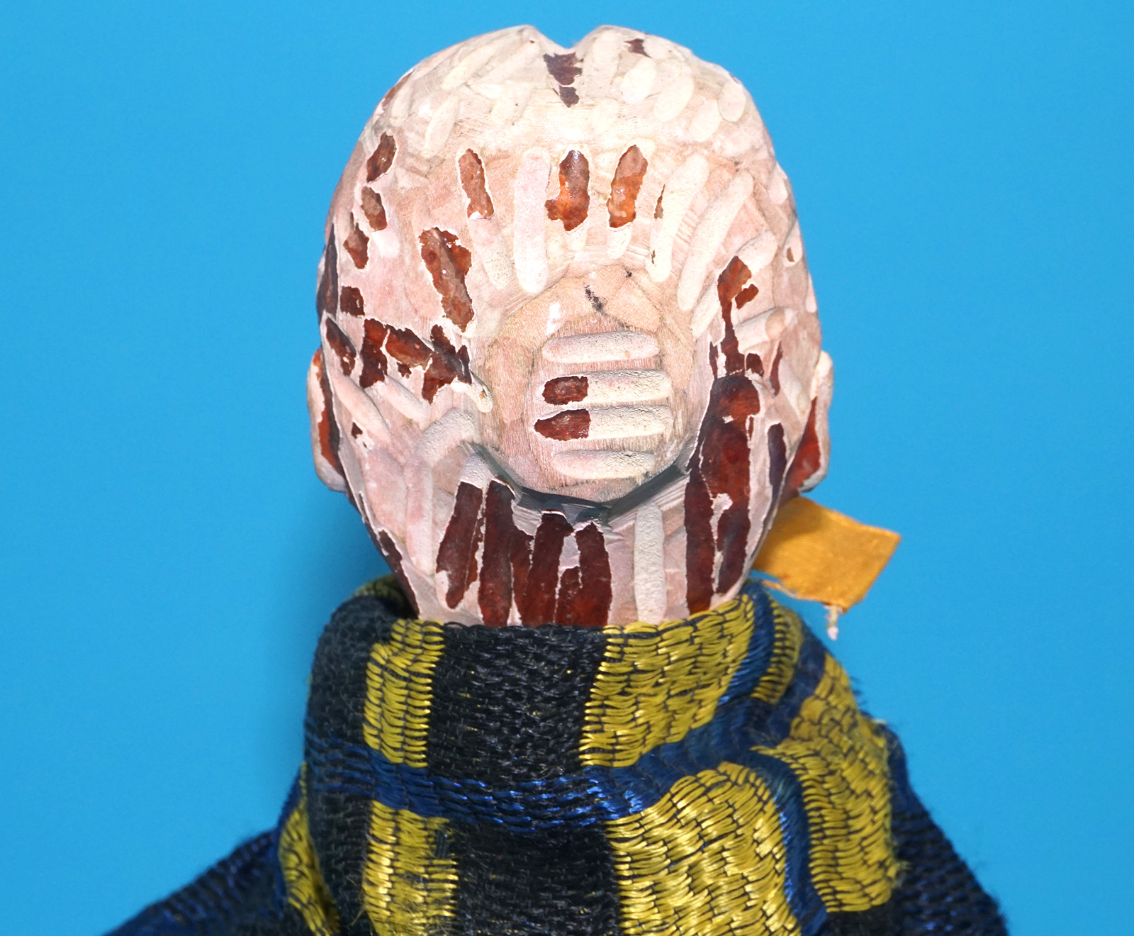 PUNCH & JUDY ANTIQUE HAND PUPPET LADY & TRADESMAN FOR SPARES OR REPAIR 1900s GERMANY SWISS WOOD PLASTER HEAD - Image 12