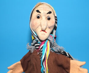 PUNCH & JUDY VINTAGE HAND PUPPET WITCH HEXE 1960s KERSA GERMANY